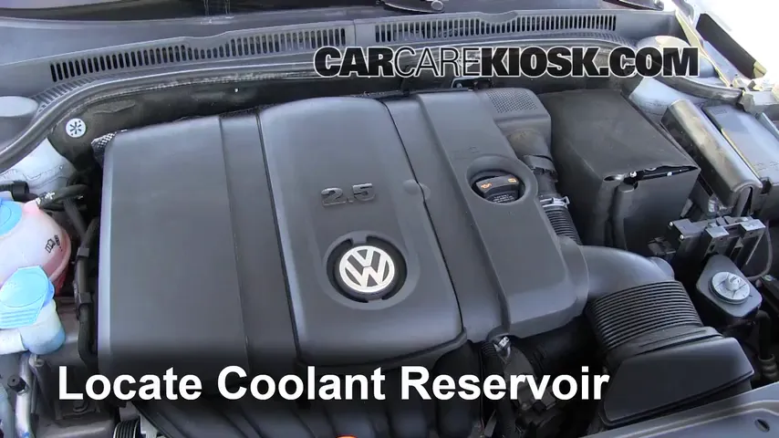2011 Volkswagen Jetta SE 2.5L 5 Cyl. Sedan Coolant (Antifreeze) Add Coolant